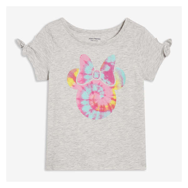 Toddler Disney Minnie Mouse Tee - Pale Grey